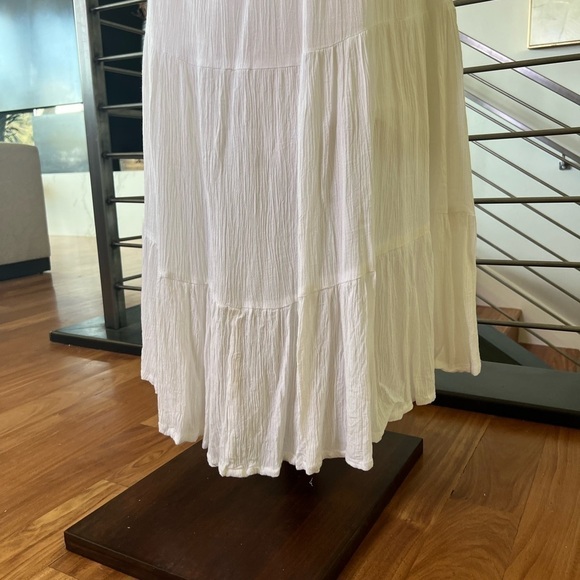 Tiered Mini Dress in White - Picture 6 of 13